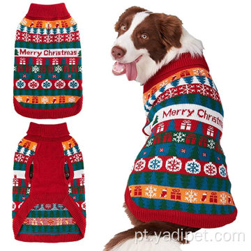 Suéter de Natal para cachorro e colete para animais de estimação